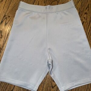 HERVE' BY HERVE' LEGER Unisex LOGO BIKE SHORT LARGE MINERAL‎ STRETCH HIGH WAIST